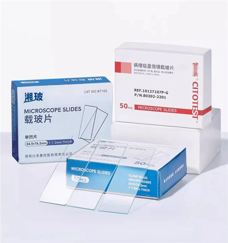 Lab Supplies Microscope Glass Cover Prepared Frosted Plain Cover Slips Slide Microscope Slides